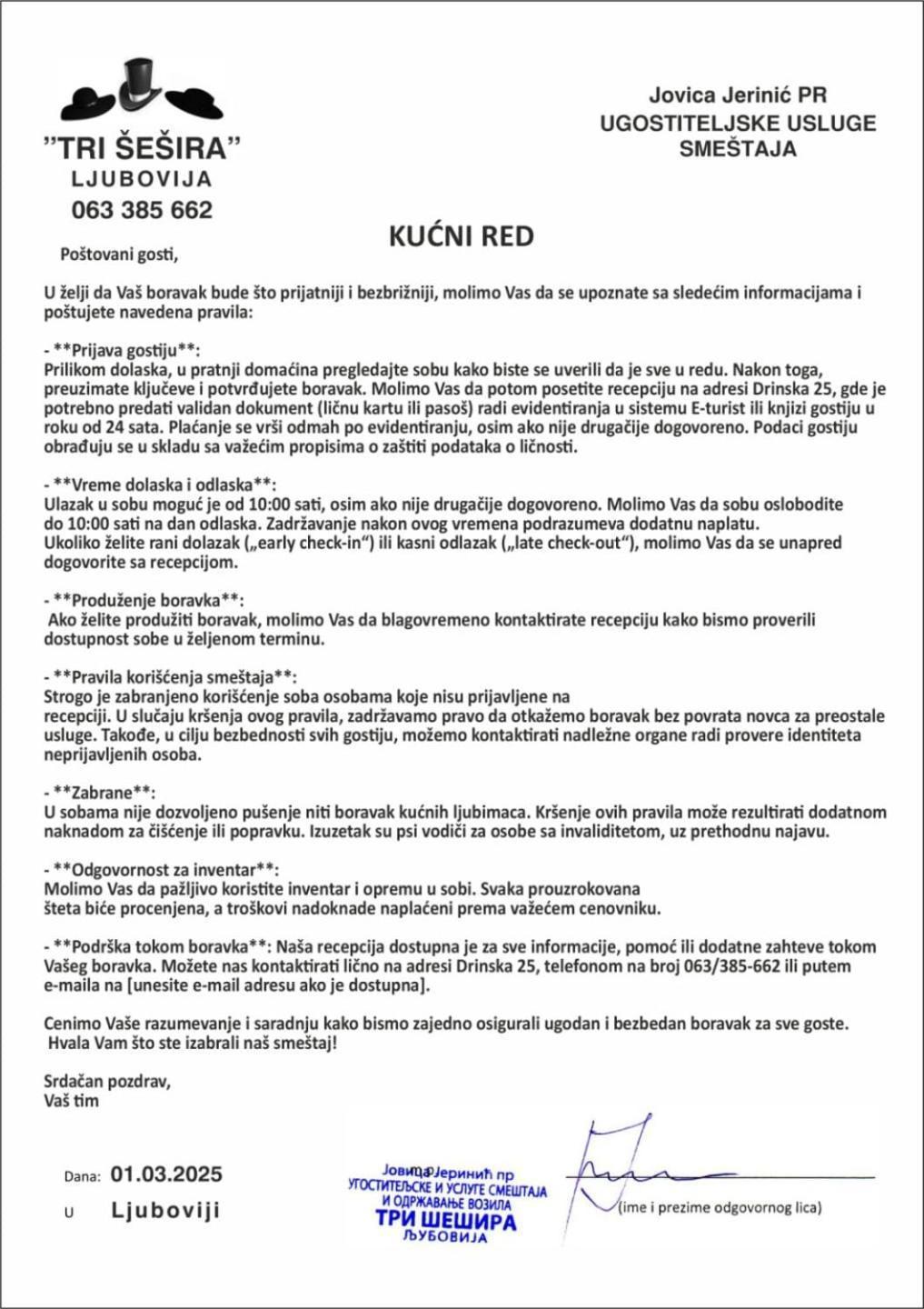 Tri Sesira Ljubovija Otel Dış mekan fotoğraf
